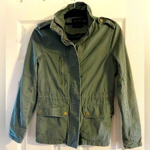 Love Tree Womens Olive Green Military Outdoor Jacket Size Small